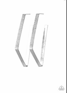 Way Over The Edge - Silver Earring