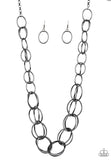 Elegantly Snarled Gunmetal Necklace