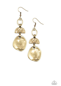 Melting Pot Brass Earrings