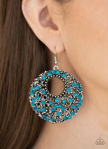 Starry Showcase Blue Earrings