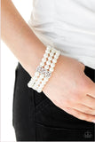 Ritzy Ritz - White Bracelet